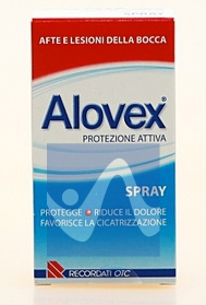 Alovex Linea Protezione Orale Spray Lenitivo Lesioni Mucosa Orale 15 ml