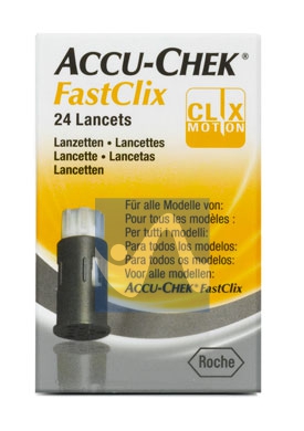 Accu-Chek Linea Controllo Glicemia FastClix 24 Lancette Pungidito