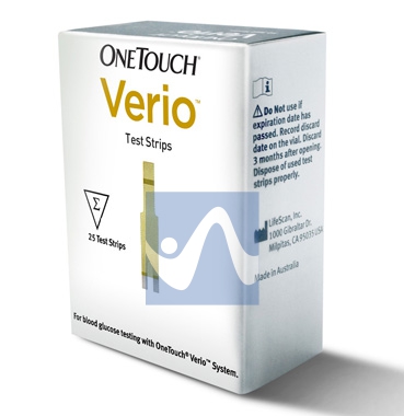 LifeScan OneTouch Linea Controllo Glicemia Verio 25 Strisce Reattive
