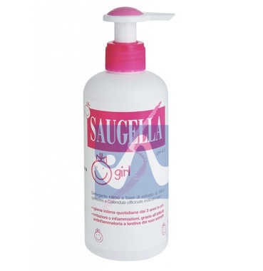 Saugella Linea Girl Ragazze Dermoliquido Detergente Intimo Delicato 200 ml