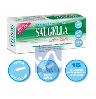 Saugella Linea Cotton Touch 16 Assorbenti Interni in Puro Cotone Normal Offerta