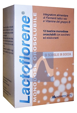 Lactoflorene Linea Fermenti Integratore di Fermenti Lattici 12 Bustine Orosolub