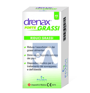Paladin Linea Controllo del Peso Drenax FORTE GRASSI Integratore 45 Compresse