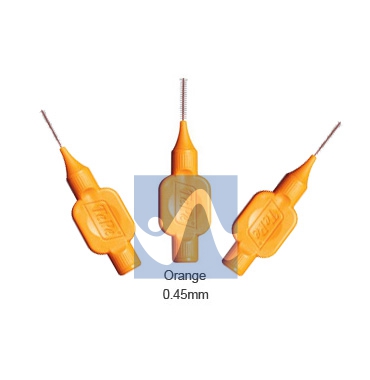 TePe Linea Cura Dentale Quotidiana 6 Scovolini Interdentali 0,45 Colore Arancio