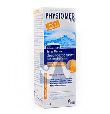 Physiomer Linea Pulizia e Salute del Naso Iper Soluzione Spray Tascabile 25 ml