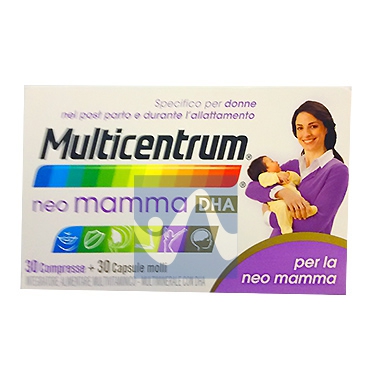 Multicentrum Linea Gravidanza Neo Mamma DHA Integratore Alimentare 30+30