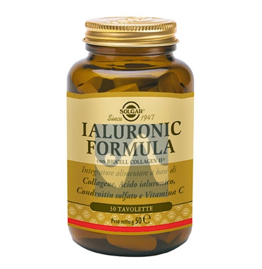 Solgar Linea Pelle AntiEt Ialuronic Formula Integratore Alimentare 30 Tavolette