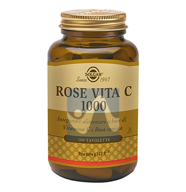 Solgar Linea Difese Immunitarie Rose Vita C 1000 Integratore Alimentare 100 Tav