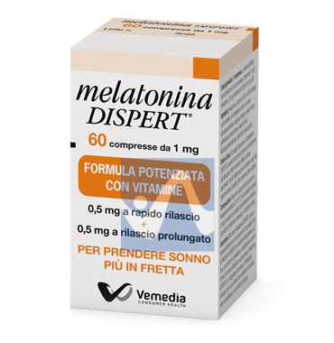 Vemedia Pharma Linea Sonno e Relax Melatonina 1 mg Integratore 60 Compresse