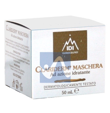 IDI Farmaceutici Linea Cosmetica Clariderm Maschera Idratante Ac. Glicolico 50ml