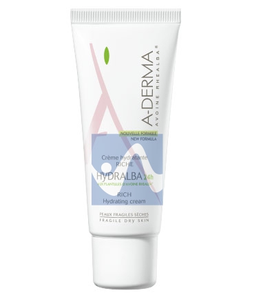 A-Derma Linea Hydralba Idratante Viso Crema Leggera Pelle Normale e Secca 40 ml