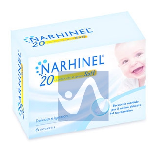 Narhinel Linea Pulizia Salute del Naso 20 Ricambi Soft per Aspiratore Nasale