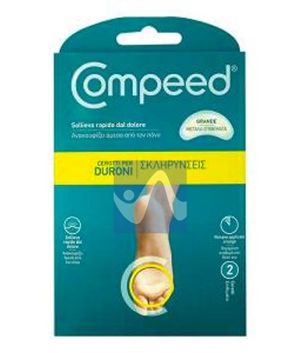 Compeed Linea Cura delle Mani e dei Piedi 2 Cerotti per Duroni Pianta del Piede