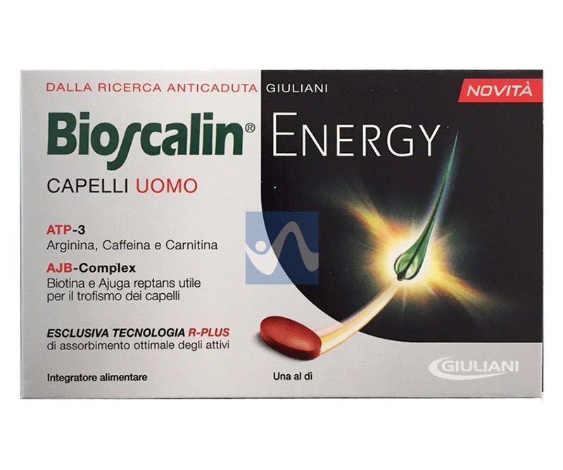 Bioscalin Linea Capelli Uomo Energy R-Plus Anticaduta Integratore 30 Compresse