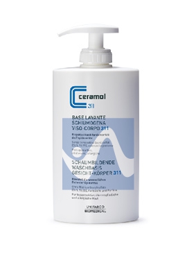 Ceramol Linea 311 Base Lavante Schiumogena Viso Corpo Pelli Sensibili 400 ml