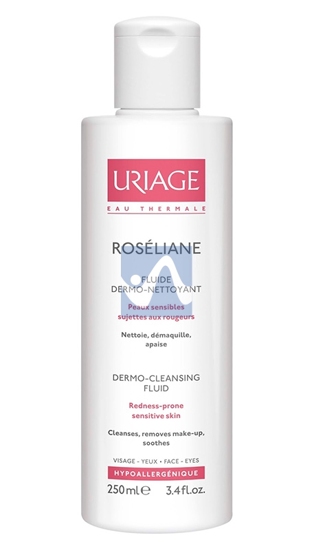 Uriage Linea Lenitiva Roseliane Fluido Dermo Detergente Pelli Arrossate 250 ml