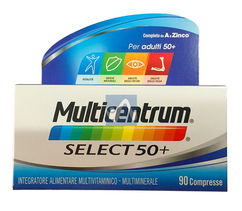 Multicentrum Linea Vitamine Minerali Select 50+ Integratore 50+Anni 90 Compresse
