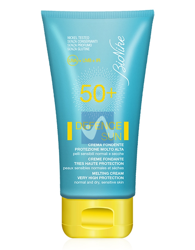 BioNike Linea Defence Sun SPF50+ Crema Solare Fondente Pelli Sensibili Viso 50ml