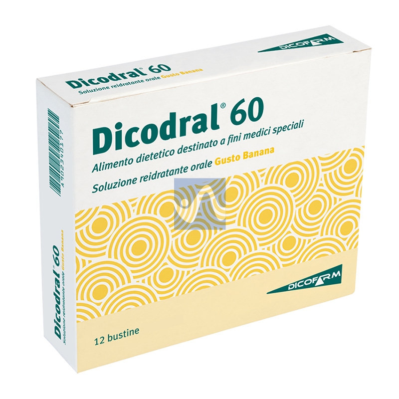 Dicofarm Linea Reidratante Dicodral 60 Banana Integratore Alimentare 12 Buste