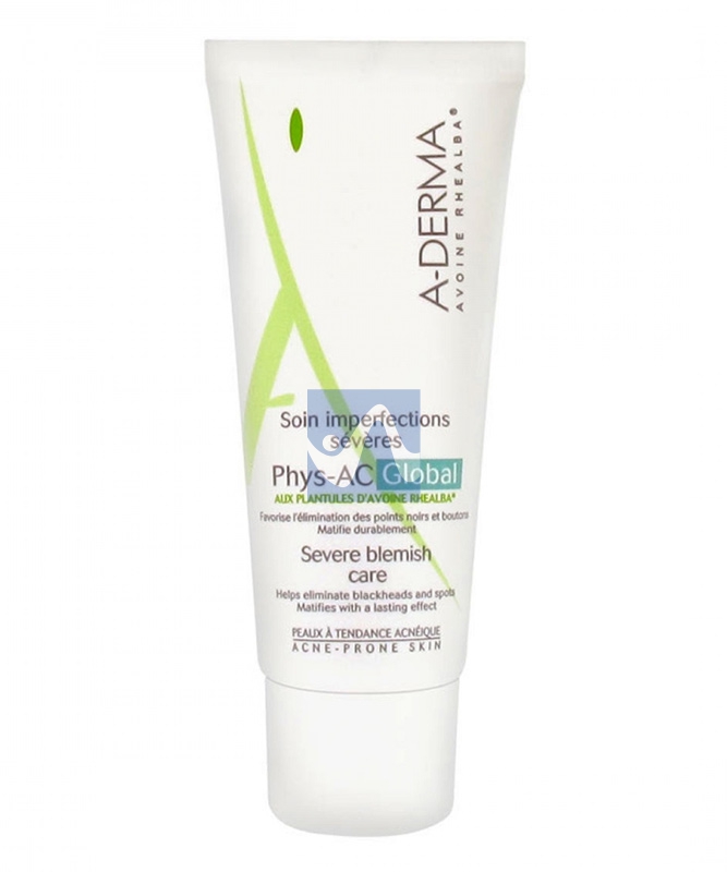 A-Derma Linea Phys-AC Pelli Grasse Global Trattamento Imperfezioni Severe 40 ml