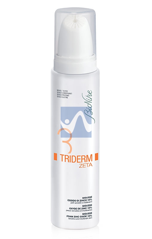 BioNike Triderm Linea Zeta Mousse Lenitiva Protettiva 10% Ossido di Zinco 100 ml