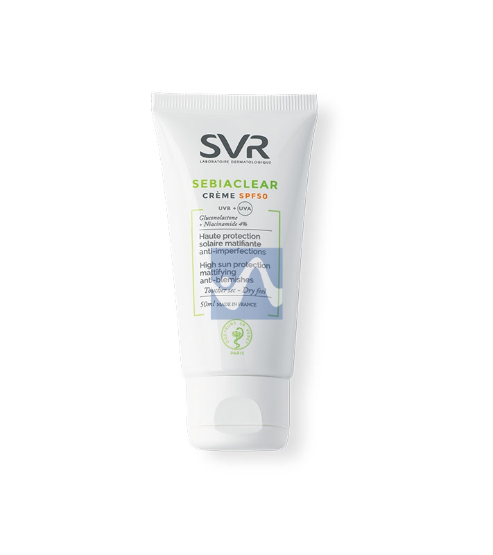 SVR Linea Sebiaclear SPF50 Crema Solare Idratante Opacizzante Pelle Grassa 50 ml