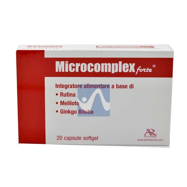 AR Fitofarma Linea Microcircolazione Microcomplex Forte Integratore 20 Capsule