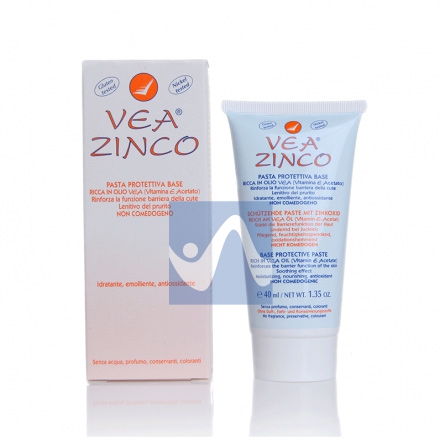 VEA Linea Pelli Sensibili Zinco Pasta Protettiva Lenitiva Emolliente 40 ml
