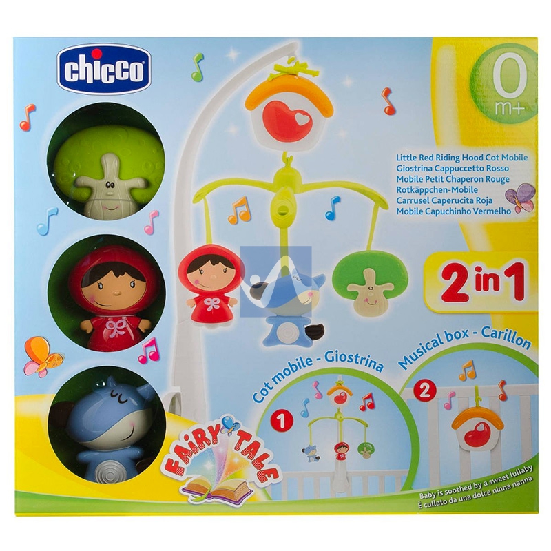 Chicco Linea Giochi Uditivi Manuali Happy Colors Giostrina Cappuccetto Et 0 m+