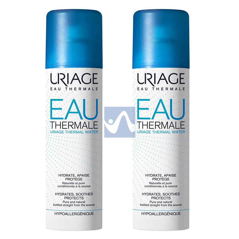 Uriage Linea Rinfrescante Lenitiva Eau Thermale Acqua Pelli Delicate 2x300 ml