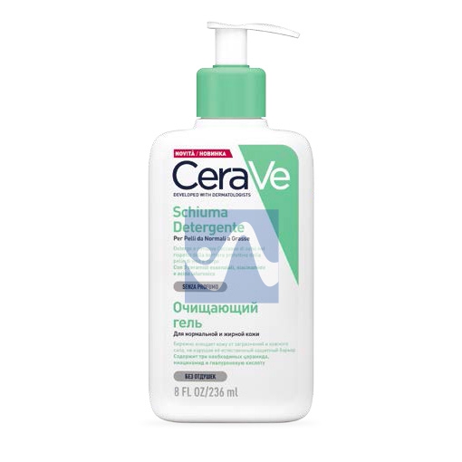 CeraVe Linea Detersione Viso Corpo Foaming Cleanser Schiuma Detergente 236 ml