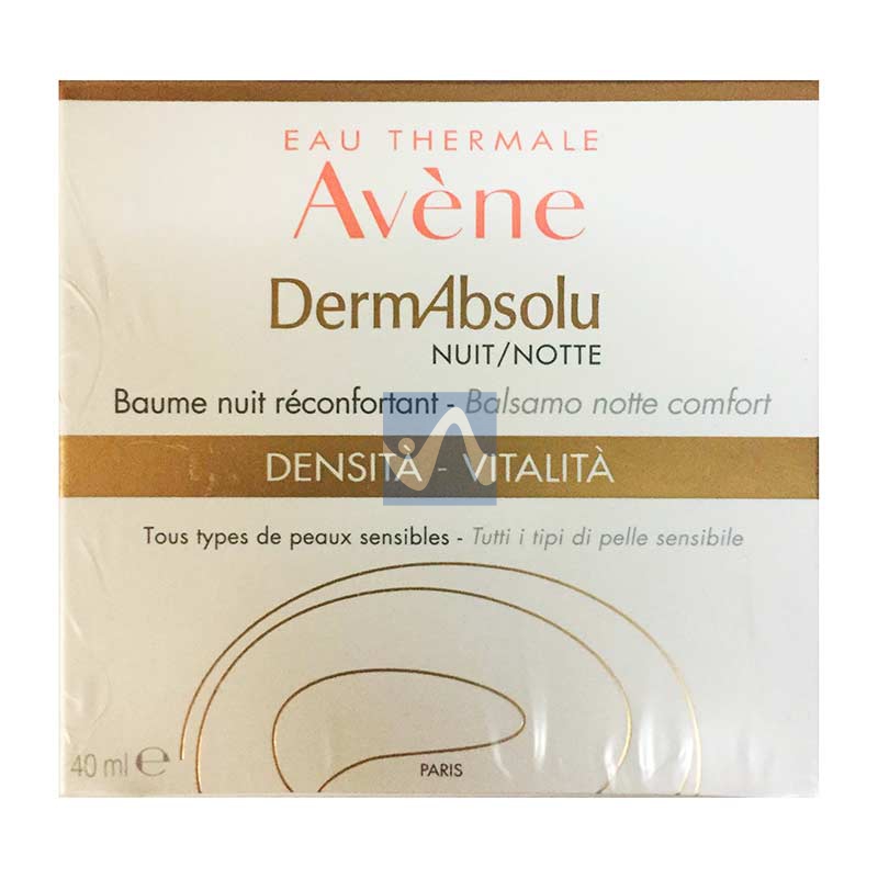 Avene Linea DermAbsolu Crema Notte Viso Levigante Lenitivo Antiet 40 ml
