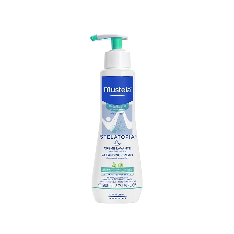 Mustela Linea Stelatopia Atopia Crema Detergente Delicato Viso Corpo 200 ml