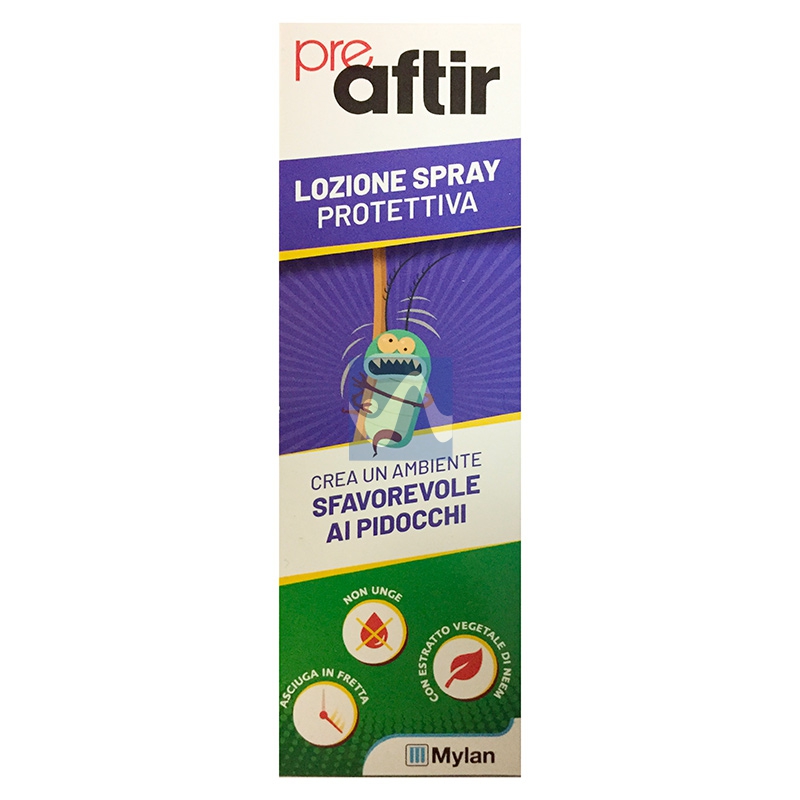 Aftir Linea Anti-Pediculosi Pre Aftir Spray Preventivo Protettivo Delicato 100ml