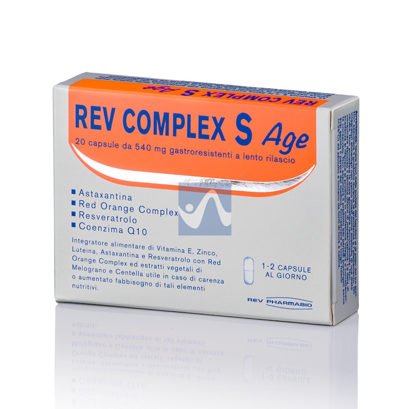 Rev Pharmabio Linea Anti-Age Complex S Age Integratore Alimentare 20 Capsule