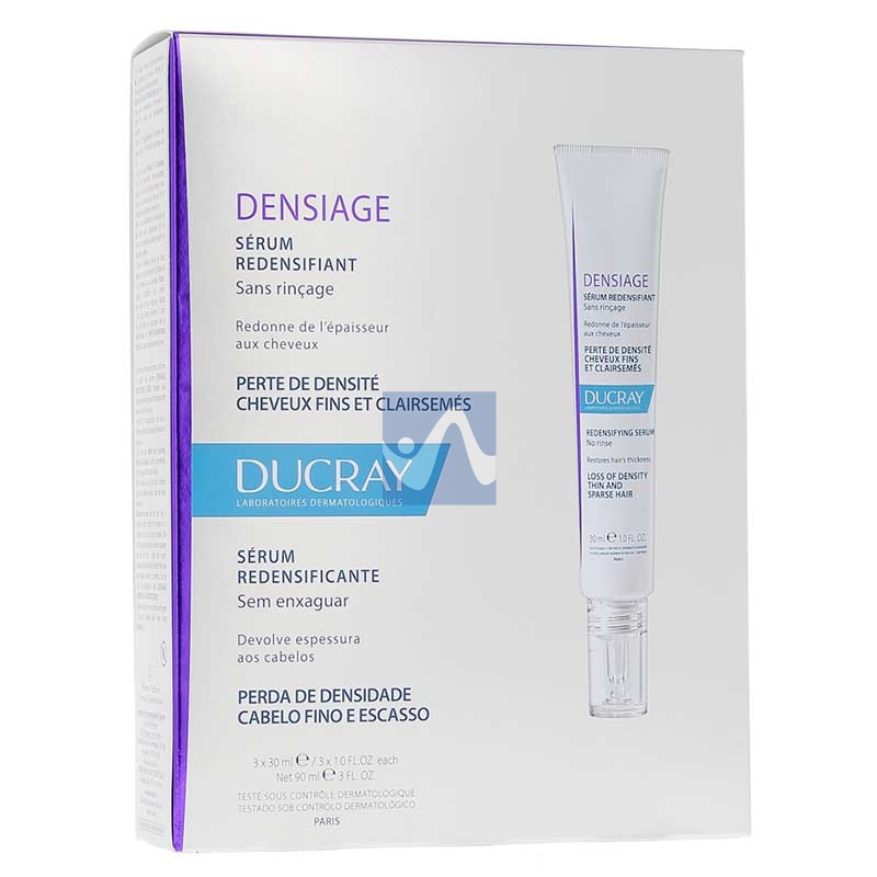 Ducray Linea Antiage Capelli Densiage Rinforzante Siero Ridensificante 3x30 ml