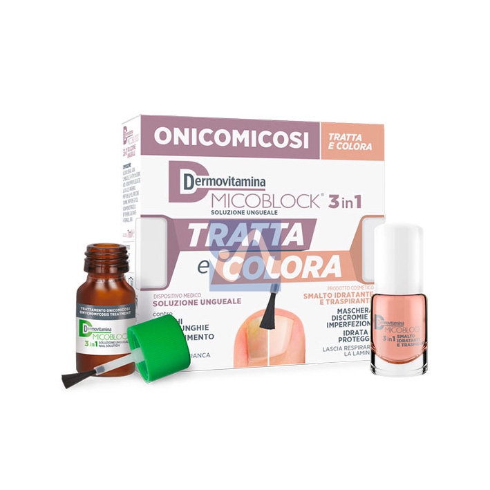Dermovitamina Linea Dispositivi Medici Onicomicosi Micoblock Tratta e Colora 7ml