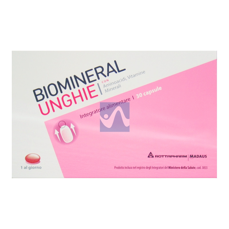 Biomineral Linea Unghie Integratore Alimentare Unghie Deboli 30 Capsule