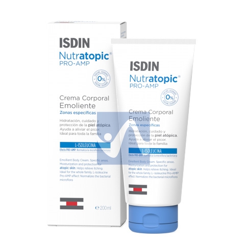 ISDIN Linea Nutratopic Pro-AMP Crema Emolliente Trattamento Lenitivo Corpo 200ml