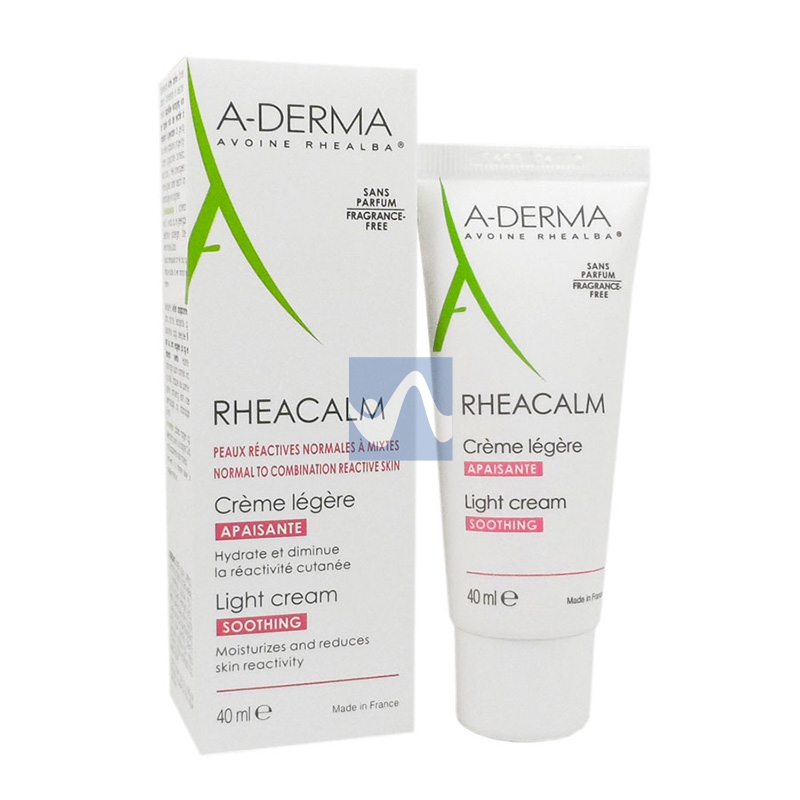 A-Derma Linea Rheacalm Crema Lenitiva Leggera Pelli Sensibili Reattive 40 ml