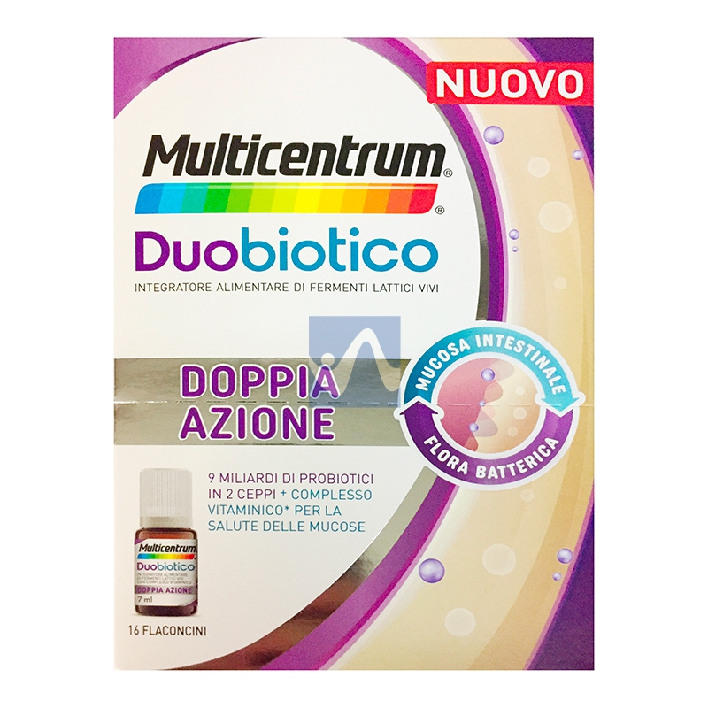 Multicentrum Linea Intestino Sano Duobiotico Integratore Fermenti 16 Flaconcini
