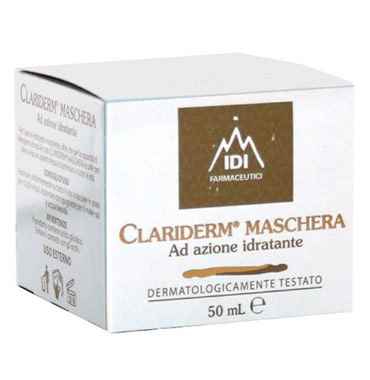 IDI Farmaceutici Linea Cosmetica Clariderm Maschera Idratante Ac. Glicolico 50ml