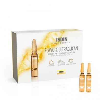 ISDIN Linea Isdinceutics Flavo C Ultraglican Siero Viso Antiossidante 10 Fiale